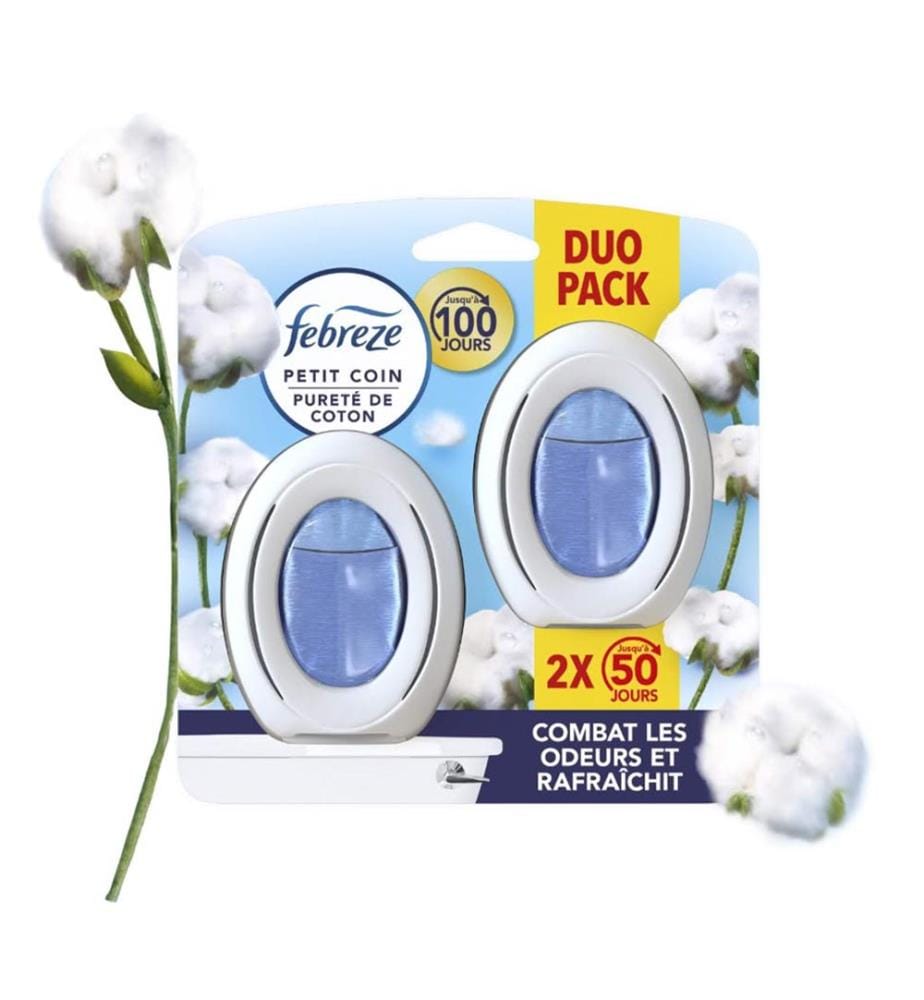 Lot de 5 Febreze Desodorisant Petit Coin 2X7.5ml Salle De Bain - Purete De Coton - 2Pcs