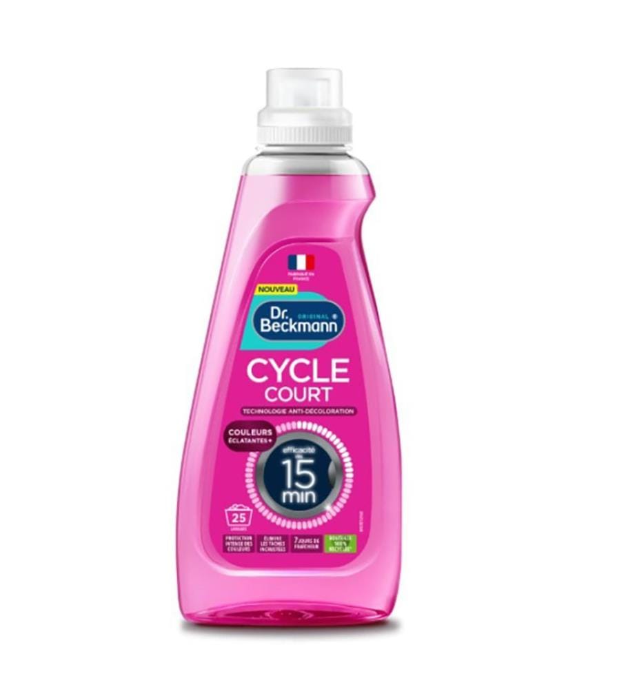 Lot de 6 Lessives Liquide Cycle Court - Couleurs Eclatantes 25 Lavages - 6x800 ml