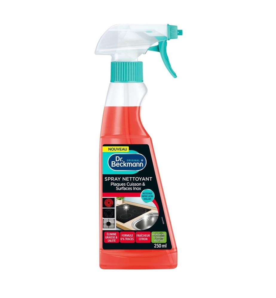Lot de 6 Spray Nettoyant Plaques Cuisson et Surfaces Inox - 250 ml