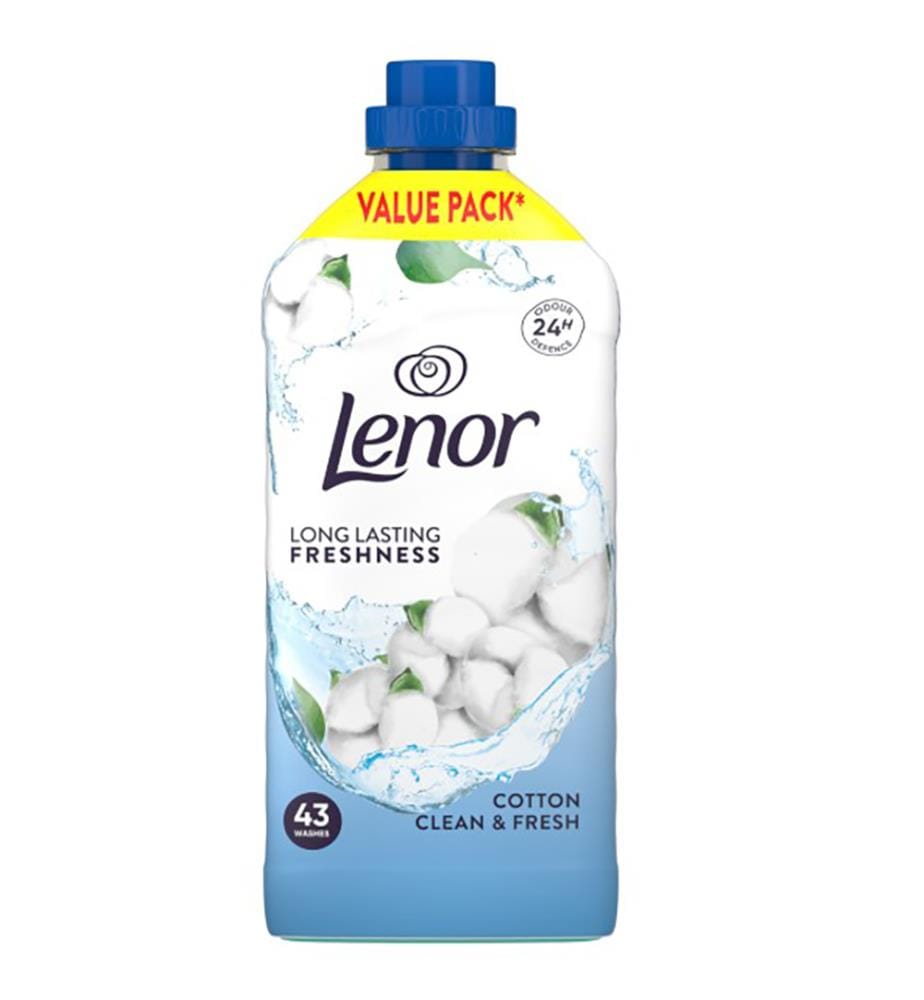 Lot de 6 Assouplissants Cotton Clean & Fresh 43 lavages - 6 x 1,419 L