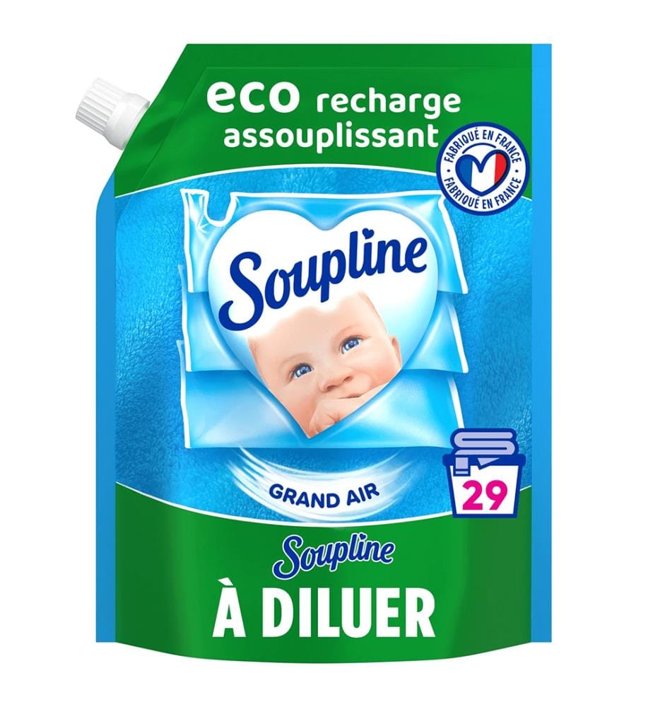 Lot de 10 Recharge d'adoucissant Grand Air 600 ml