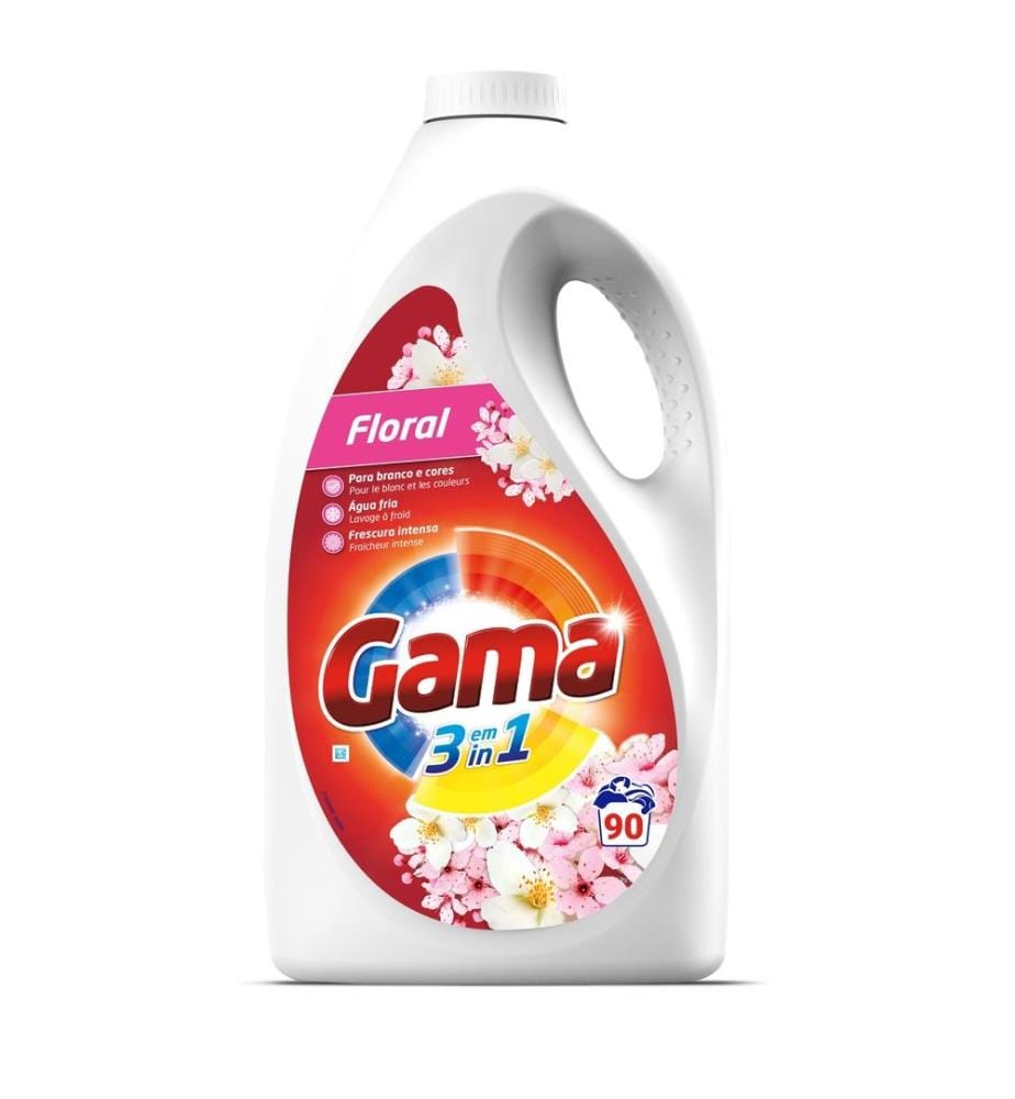 Lot de 3 Lessives Liquides 4.05L 3 en 1 - Floral - 90 Lavages