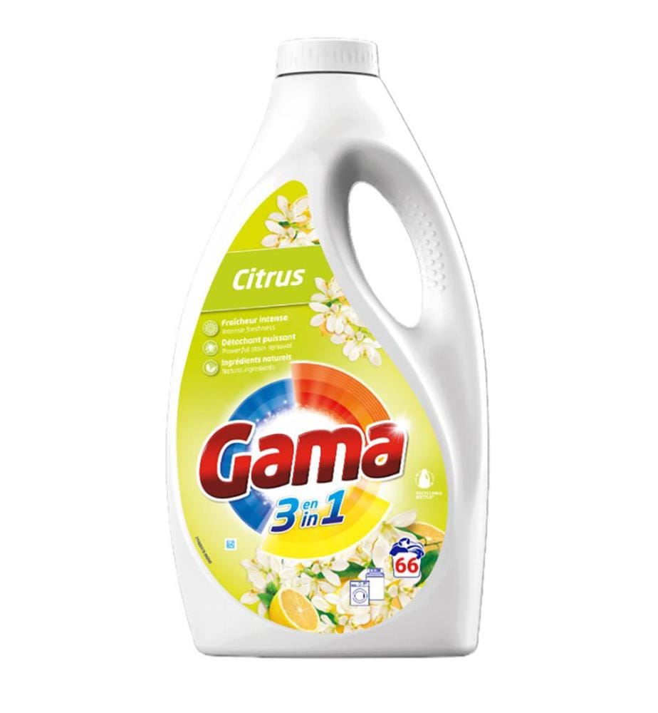 Lot de 4 Lessives Liquides 3L - 66 Lavages