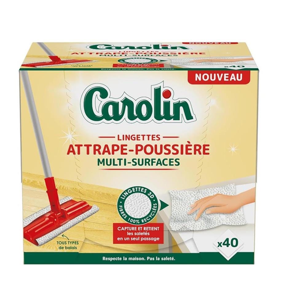 Lot de 12 Lingettes 40Pcs Attrape Poussiere - Multi Surface