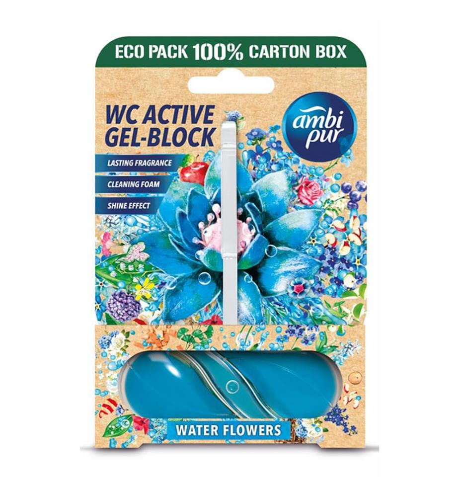 Lot de 8 Blocs WC Gel 45 g Water Flowers - 8 x 45 g
