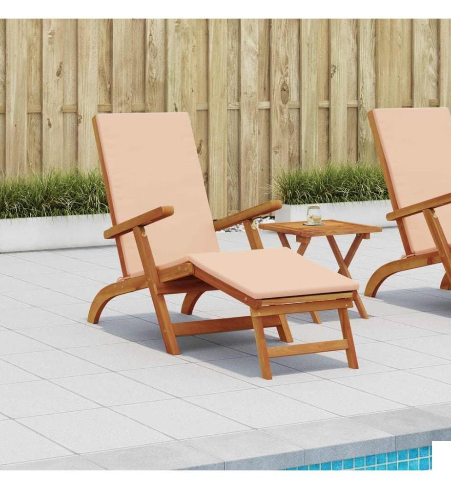 vidaXL Chaise longue inclinable et pliable 55 x 146 x 91 cm