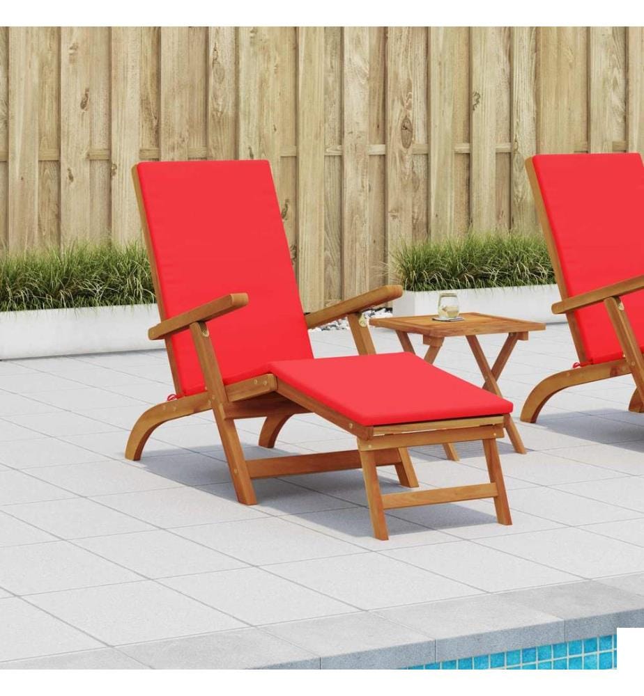 vidaXL Chaise longue inclinable et pliable 55 x 146 x 91 cm