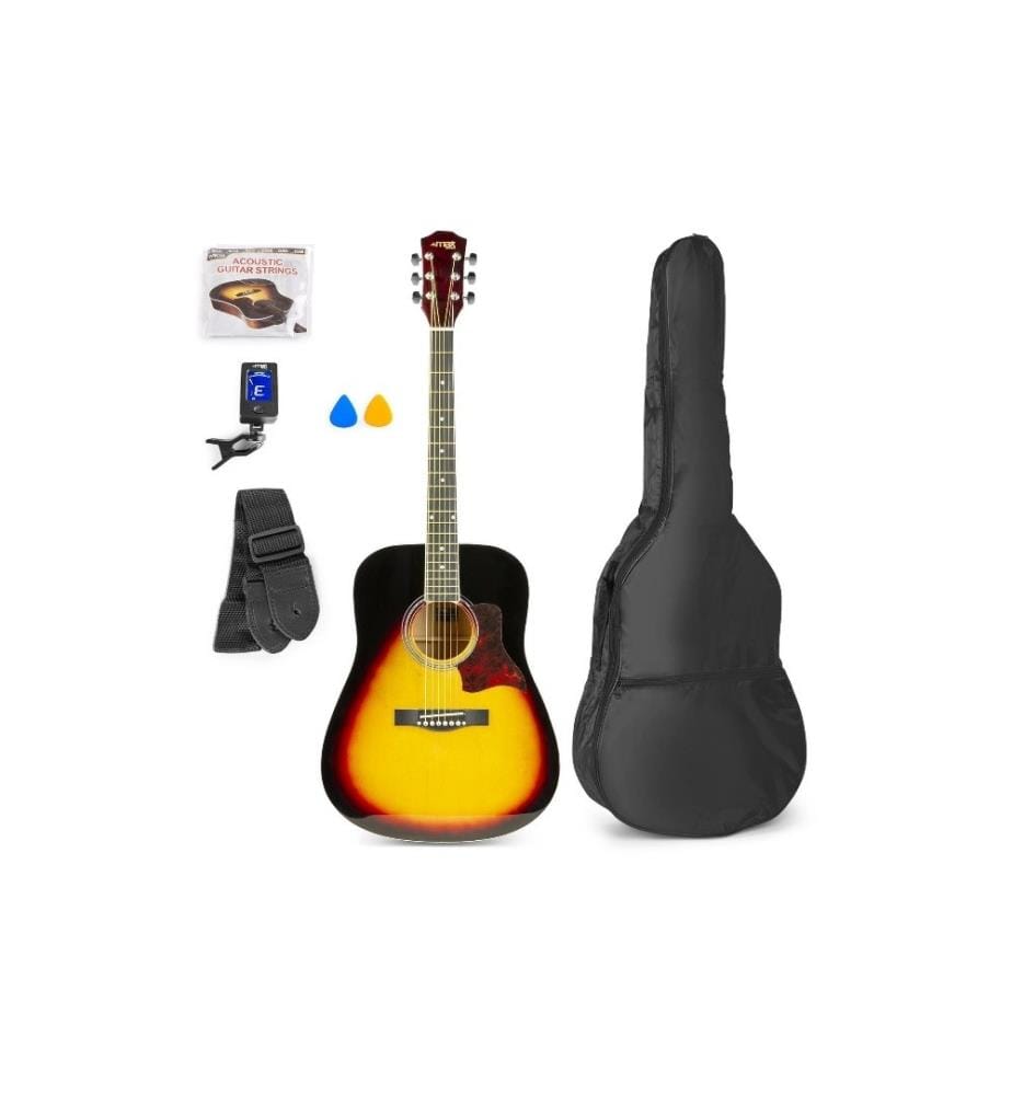 MAX - Guitare occidentale Set SoloJam  Sunburst