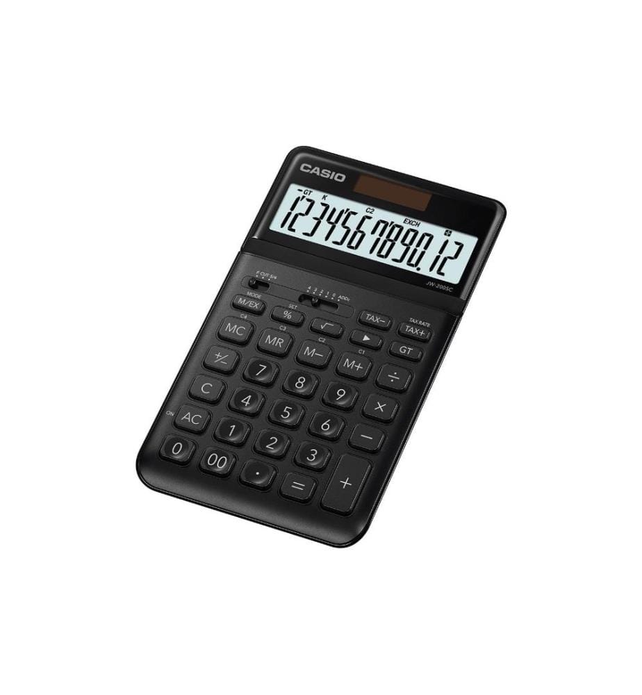 CASIO - Calculatrice CS-JW-200SC-BK Noir