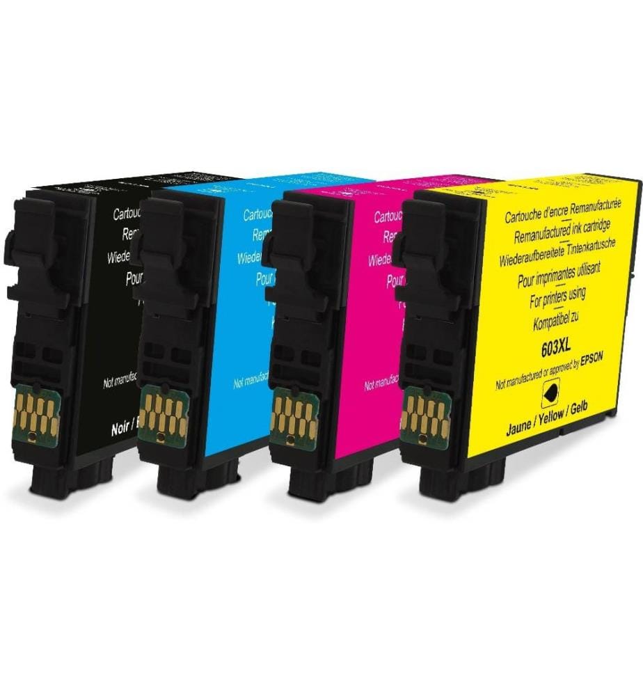 GENERIC INK - Encre Epson 603 XL Multipack noir/Cyan/Magenta/Yellow