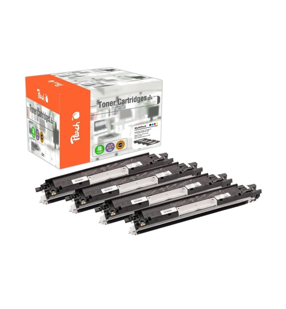 PEACH - Kits de toner HP Nr. 130A Series (CF35A) BK, C, M, Y