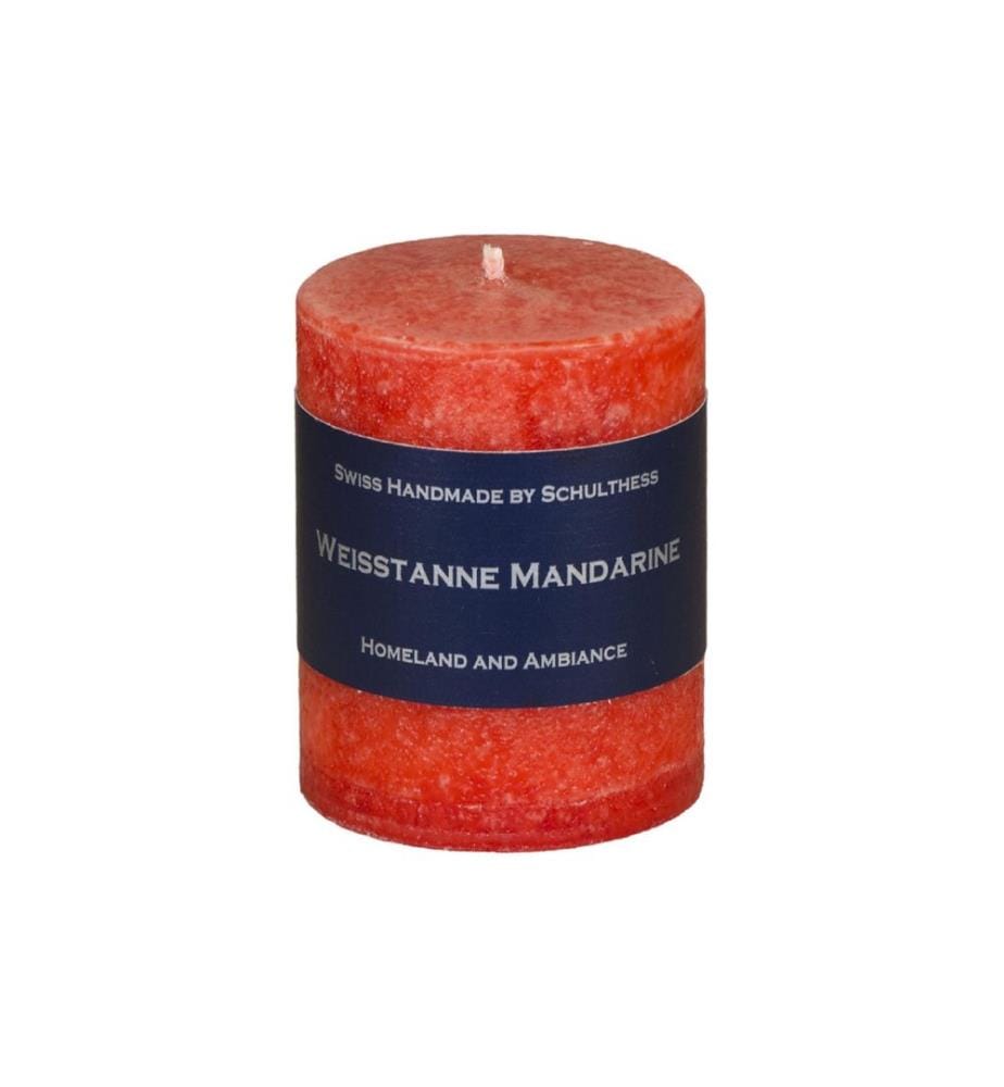 SCHULTHESS KERZEN - Bougie parfumée Sapin blanc Mandarine 8 cm