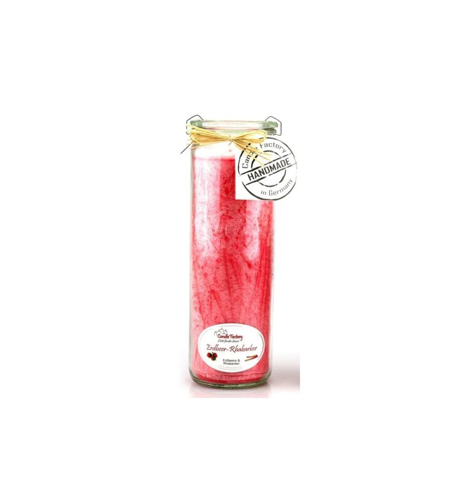 CANDLE FACTORY - Bougie parfumée Fraise et rhubarbe Big Jumbo