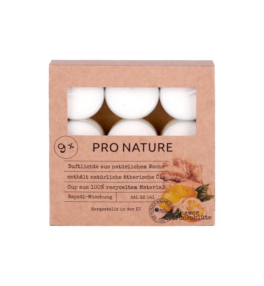 müller Kerzen Bougie parfumée Gingembre & fleur de citronnier 9 pièces