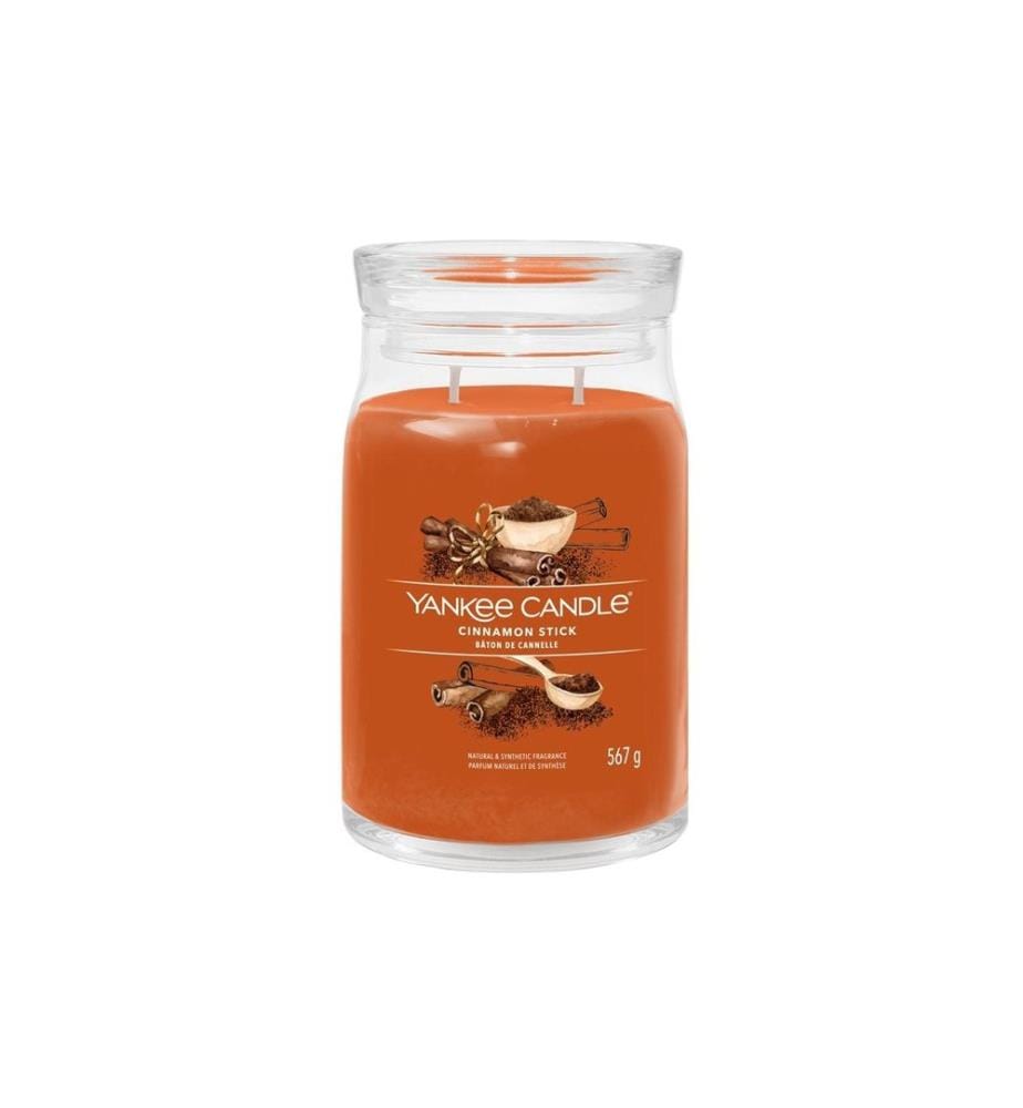 YANKEE CANDLE - Signature Bougie parfumée Cinnamon Stick Signature Large Jar