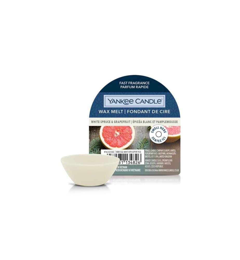YANKEE CANDLE - Signature Plaquettes de cire parfumées White Spruce & Grapefruit