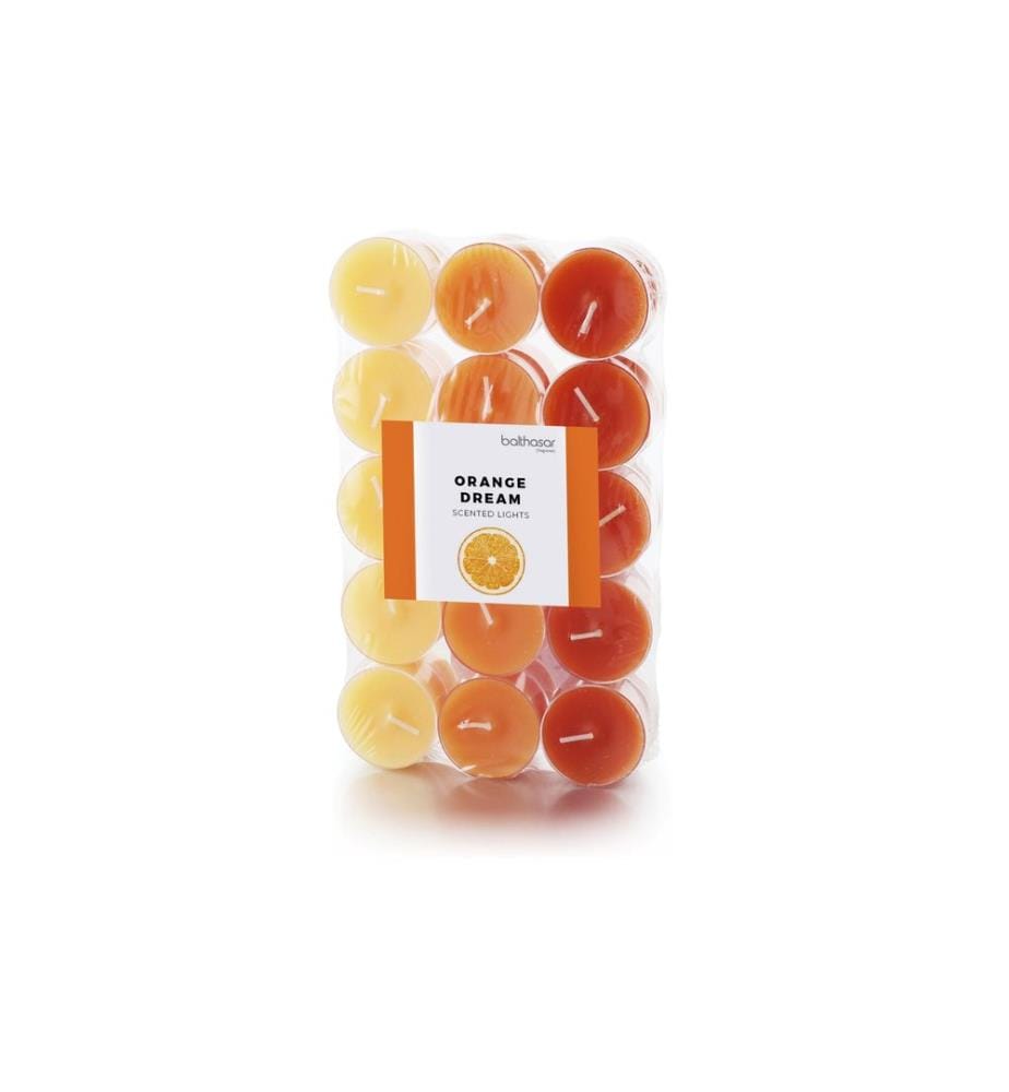 BALTHASAR - Bougie chauffe-plat Orange Dream 30 pièces