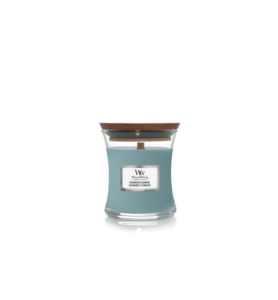 Woodwick - Bougie parfumée Evergreen Cashmere Mini Jar