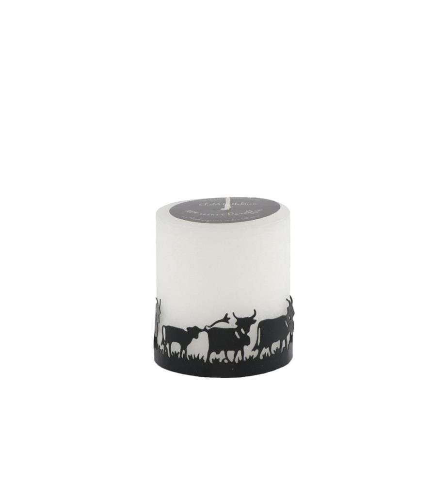 SCHULTHESS KERZEN - Bougie Chalet Chic Troupeau de vaches 7 x 8 cm