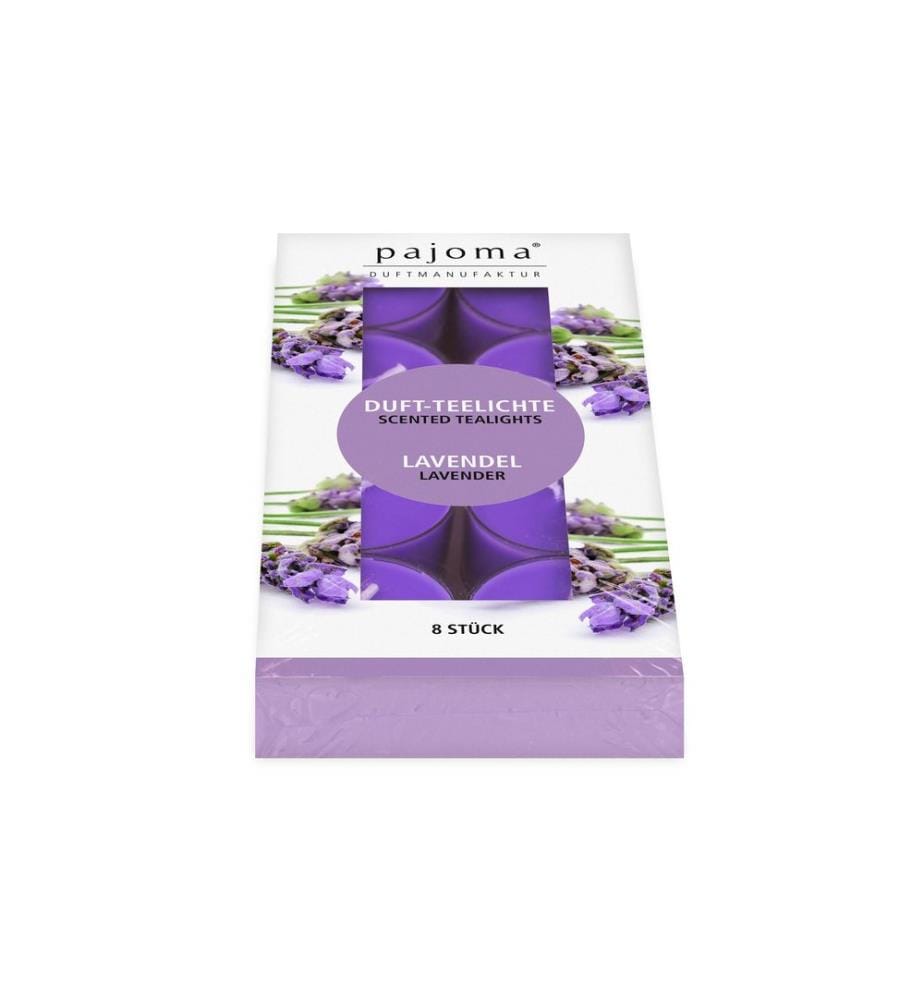 PAJOMA - Bougie chauffe-plat Lavande Lot de 8