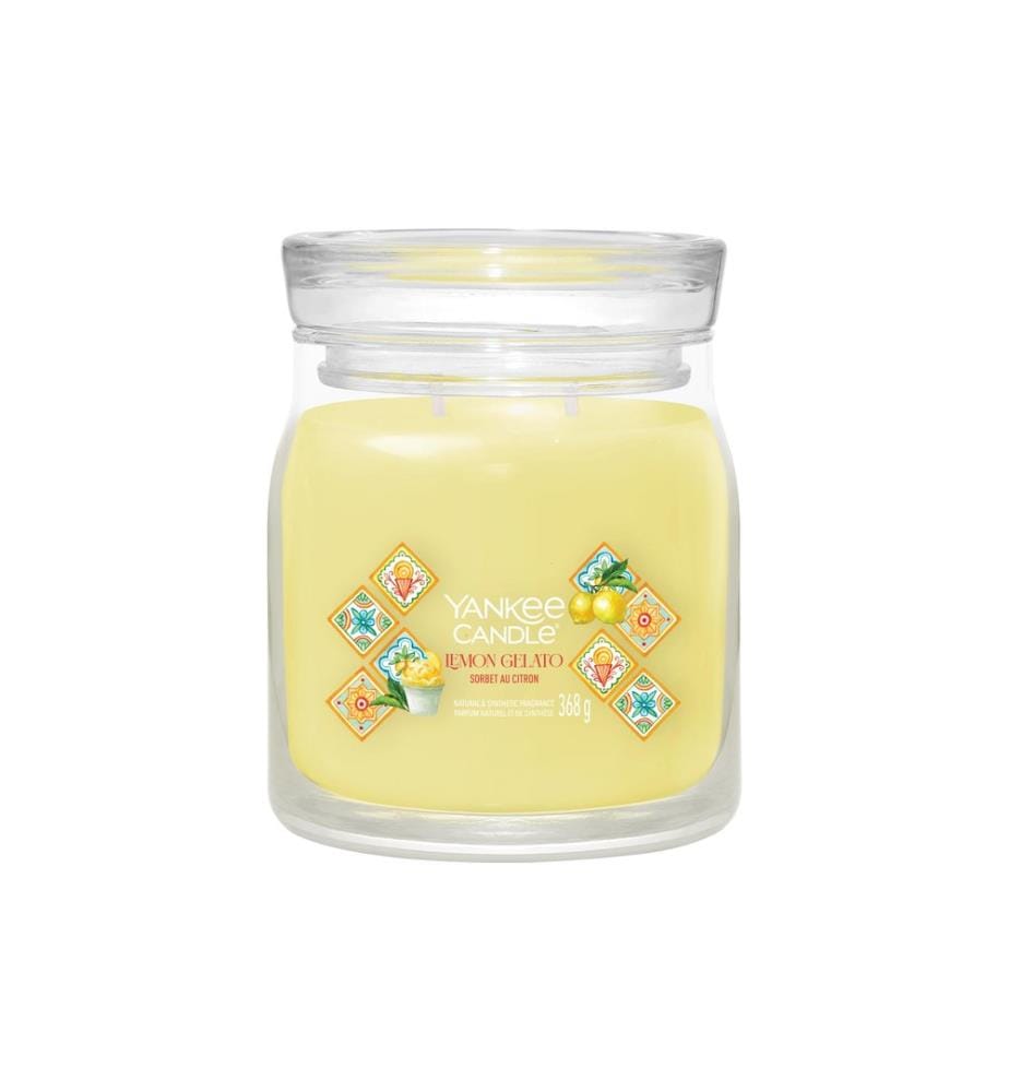 YANKEE CANDLE - Signature Bougie parfumée Lemon Gelato 368 g