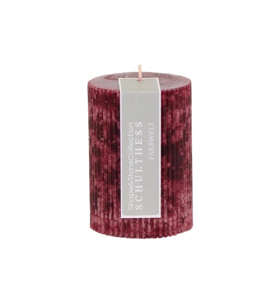 SCHULTHESS KERZEN - Bougie Shape & Shine, 7 x 10 cm, Bordeaux