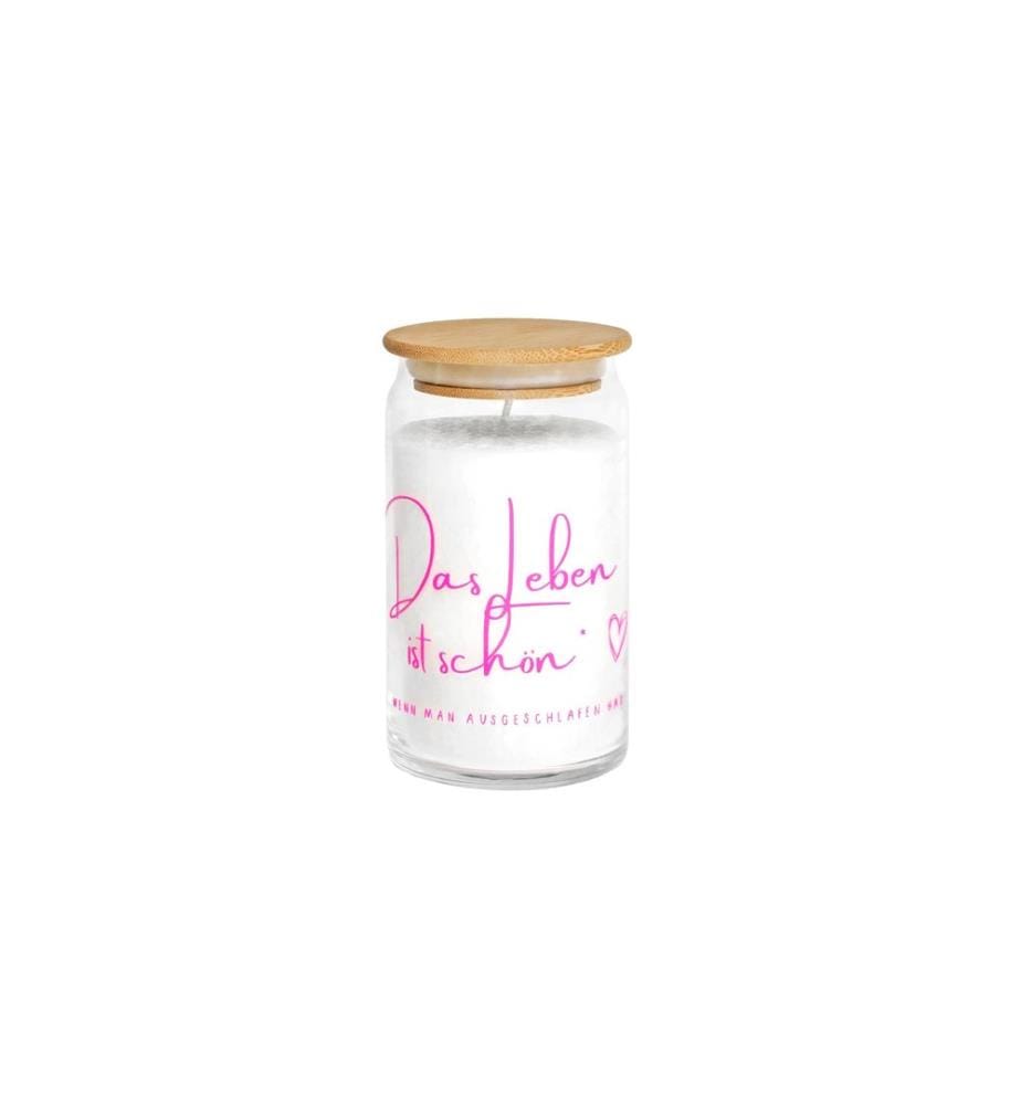 CANDLE FACTORY - Bougie dans un verre La vie est belle 12 x 7 cm