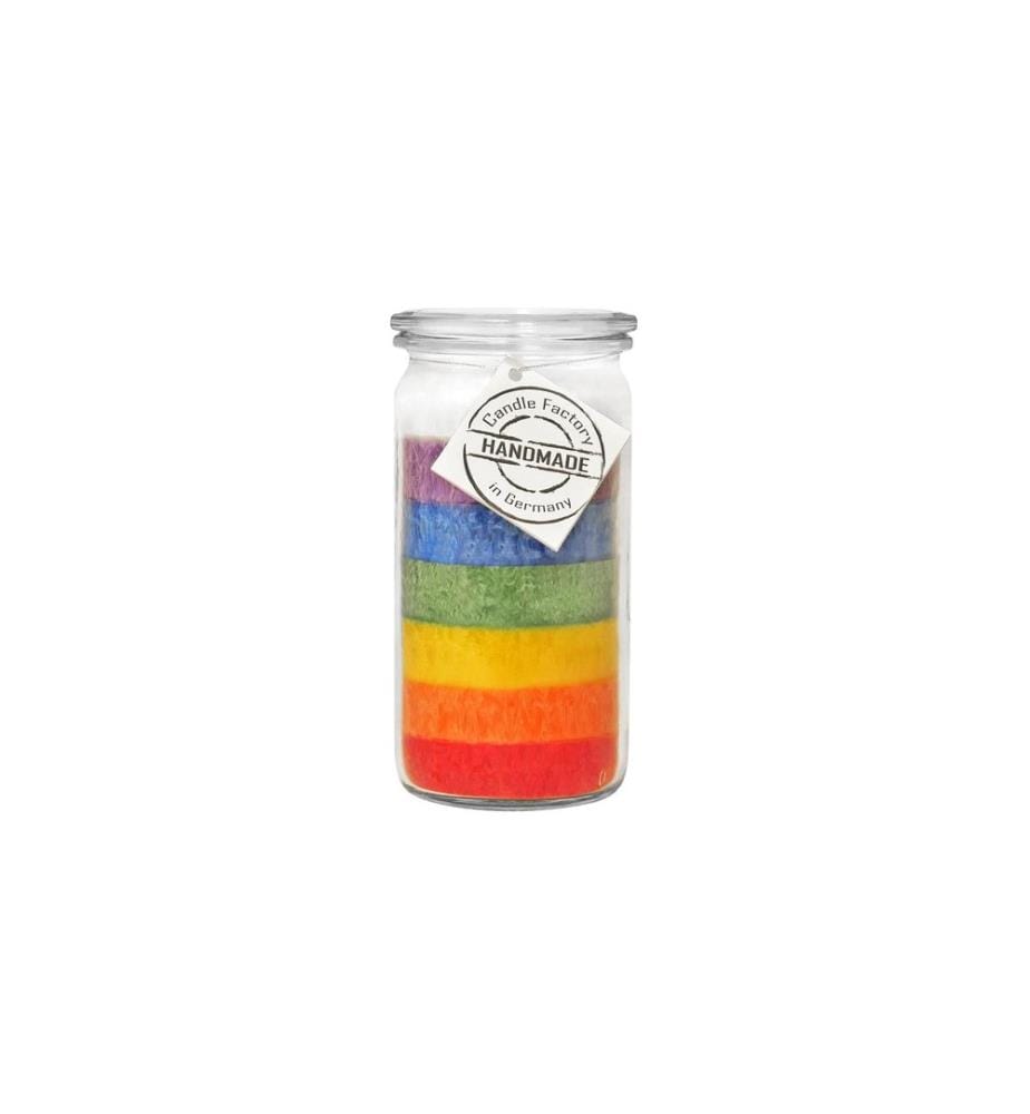 CANDLE FACTORY - Bougie parfumée Mini Jumbo Arc-en-ciel