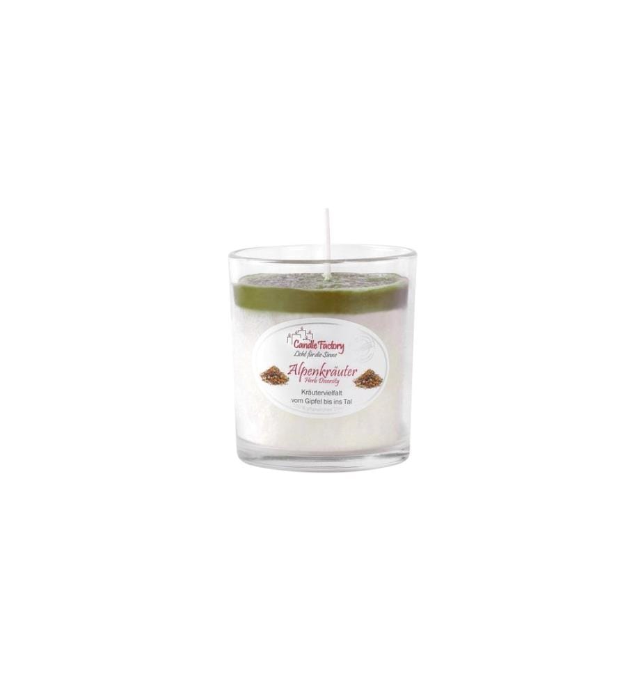 CANDLE FACTORY - Bougie parfumée Party Light Herbes des Alpes