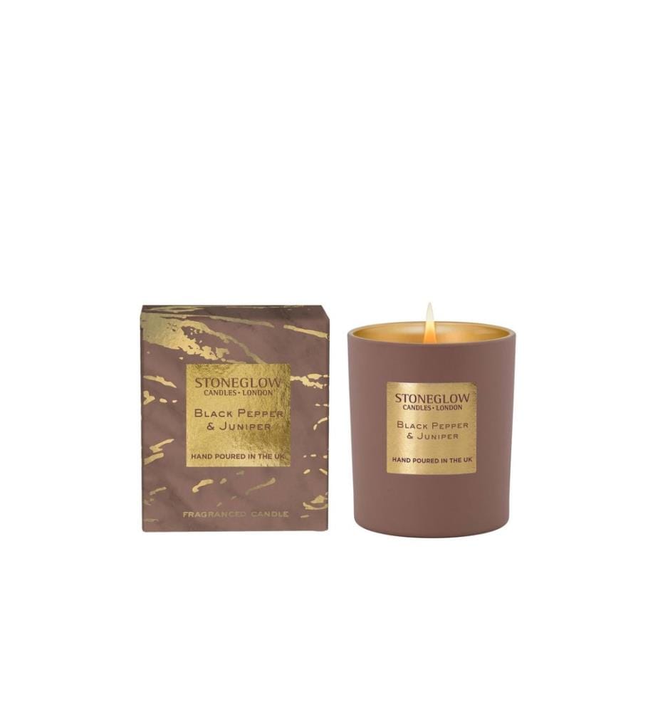 Stoneglow - Bougie parfumée Black Pepper & Juniper 220 g