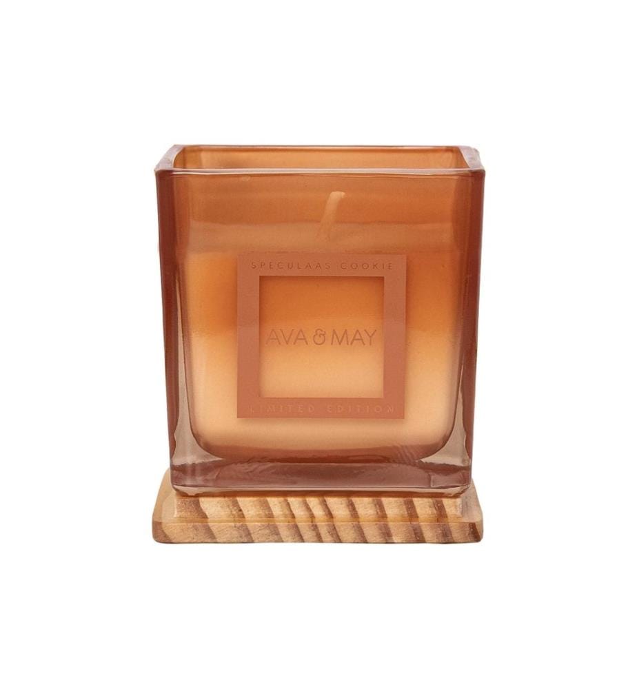 AVA & MAY - Bougie parfumée Specualaas Cookie, 9.5 x 8.5 cm