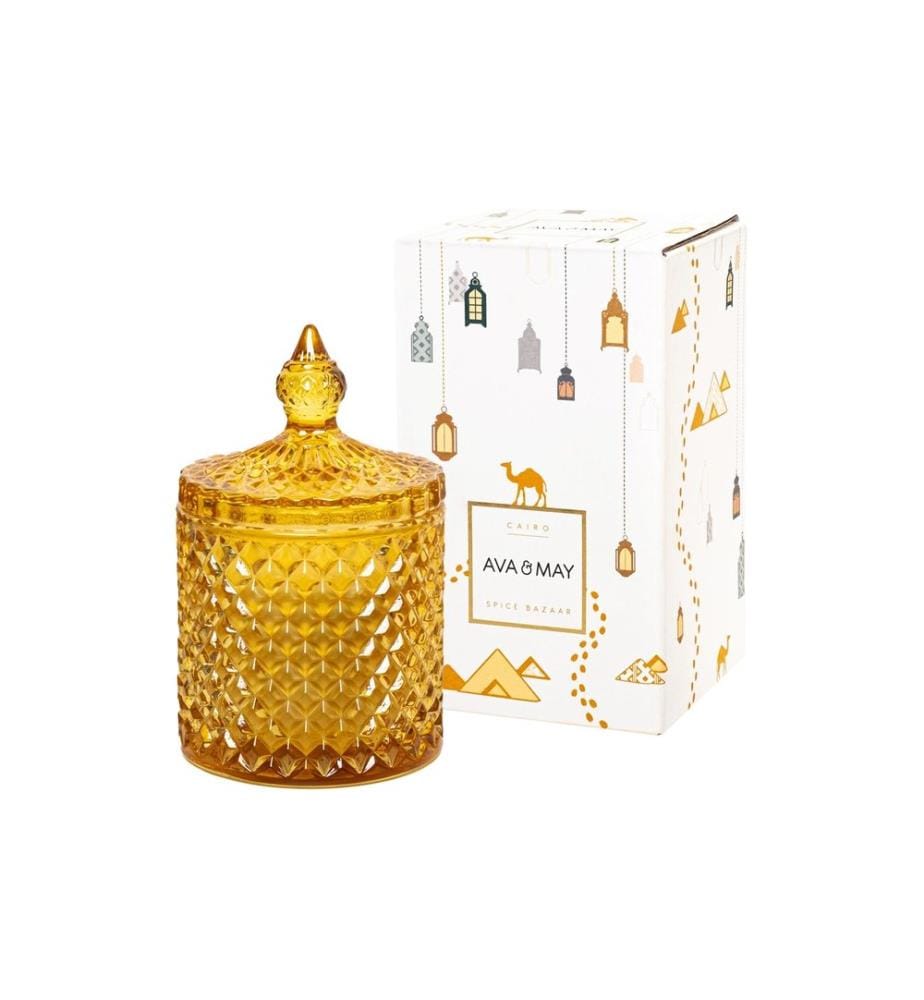 AVA & MAY - Bougie parfumée Cairo, Jaune