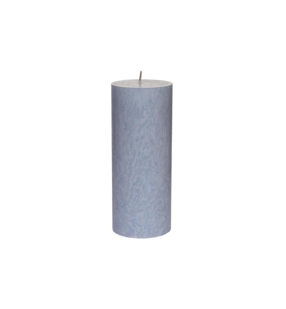HERZOG KERZEN AG - Bougie pilier Kristallo Alto 15 cm Bleu pastel