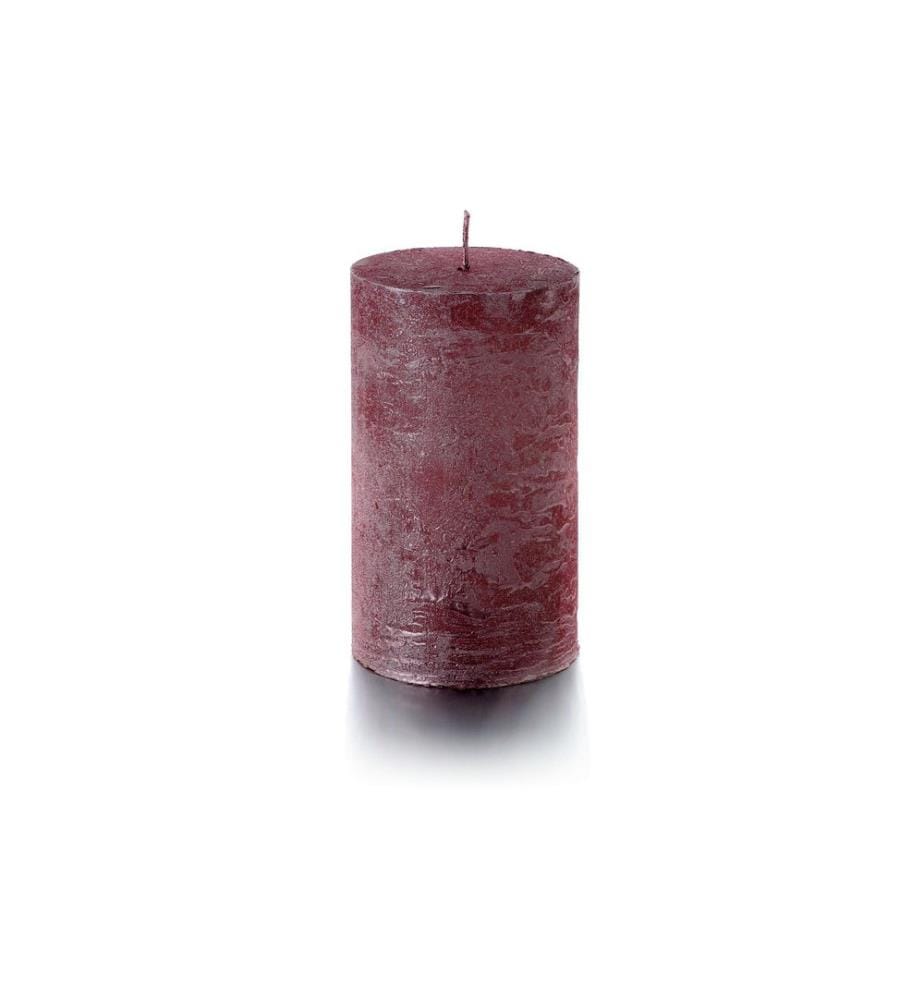 BALTHASAR - Bougie cylindrique Rustico 12 x 7 cm, Rose