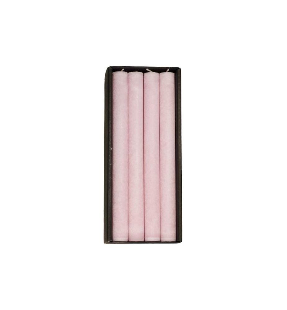 SCHULTHESS KERZEN - Bougie droite Quartz rose 4 pièces, 24 x 2.2 cm