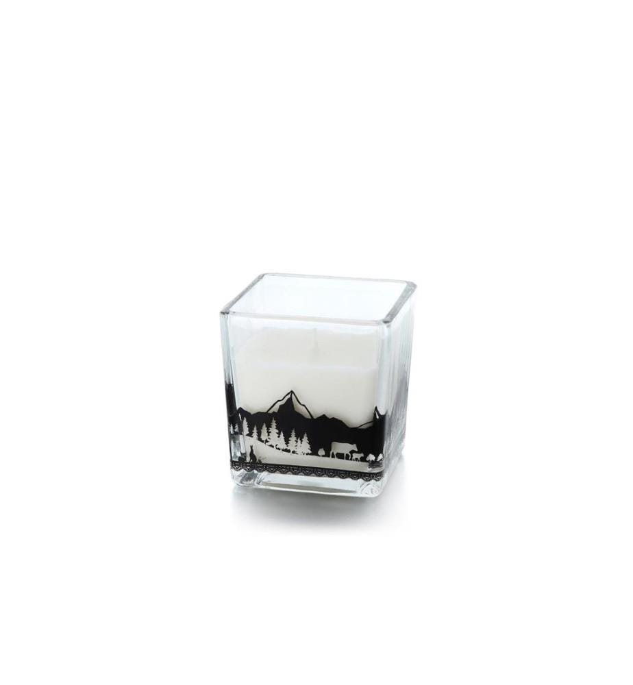 BALTHASAR - Bougie en verre Alp 1 pièce, Blanc