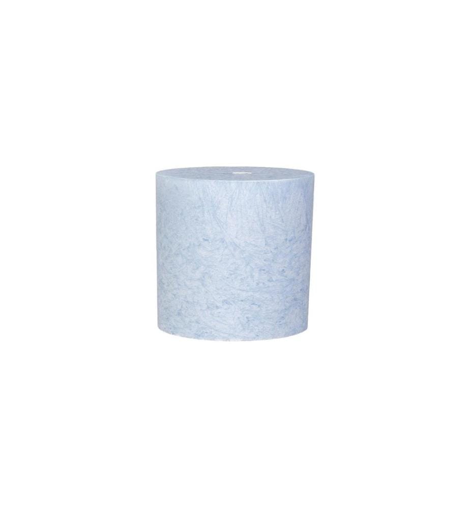 HERZOG KERZEN AG - Bougie pilier Kristallo Cylindro Ø 6 cm x 6 cm Bleu pastel