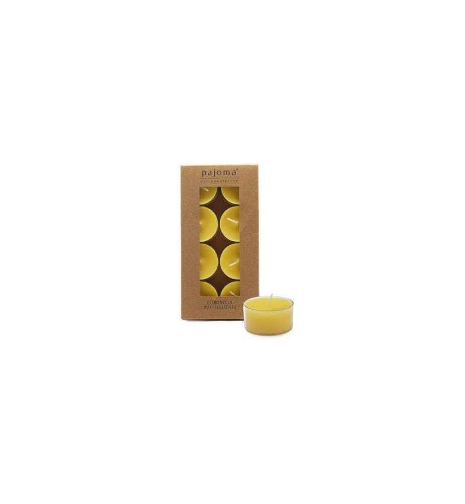 PAJOMA - Bougies à réchaud Outdoor Citronnelle 8 pièces