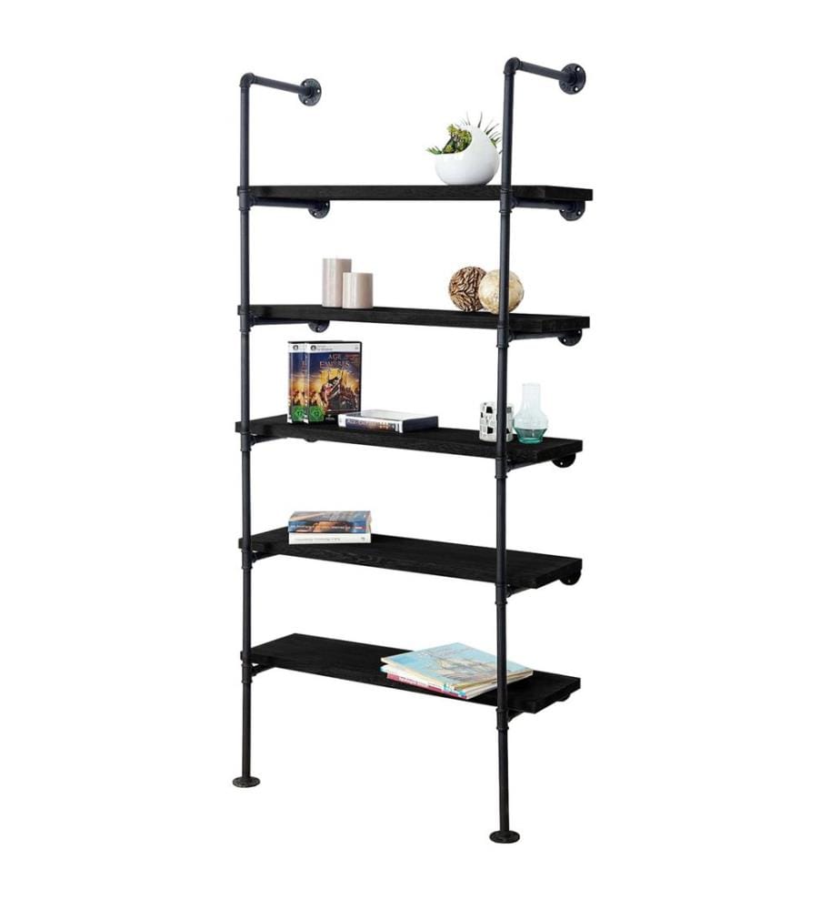 Étagère au design industriel actuel - gris foncé