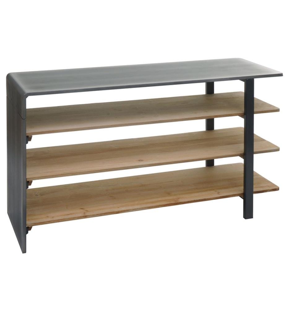 Étagère JAM-L75 Bibliothèque Sideboard 72x119x40 cm bois massif naturel