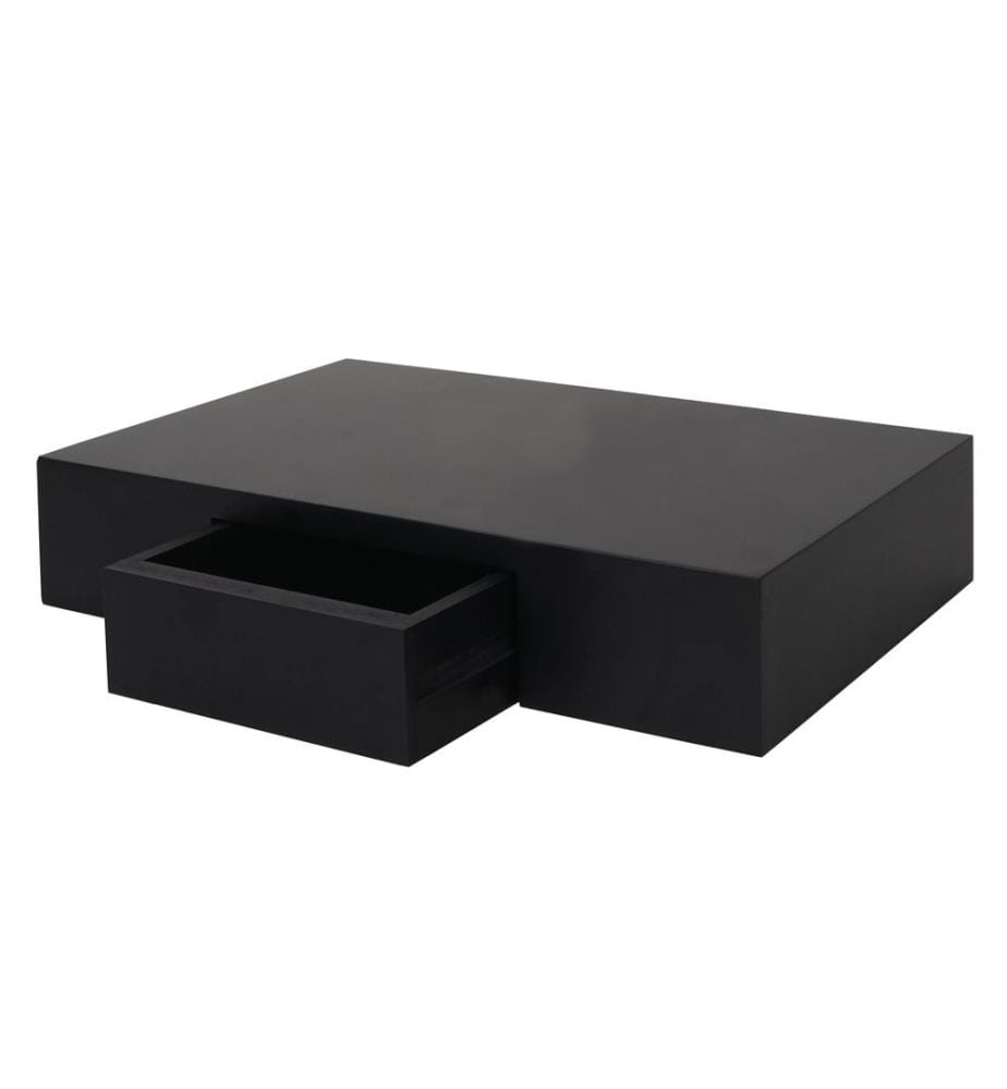 Étagère murale Oise Étagère avec tiroir 40 cm noir