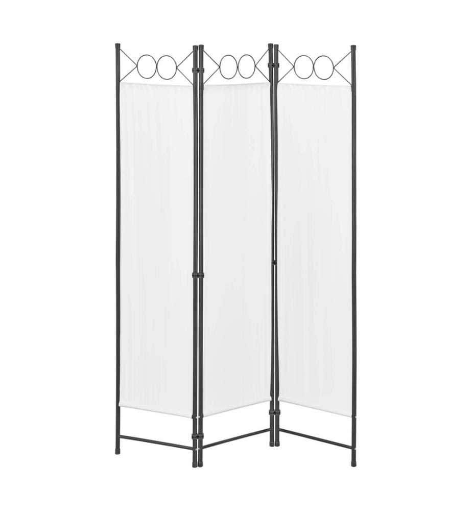 Paravent Séparation de pièce Saragossa 3 éléments 120x171 cm Beige