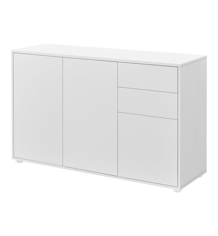 Sideboard Paarl 74x117x36 cm avec 2 tiroirs et 3 portes mates