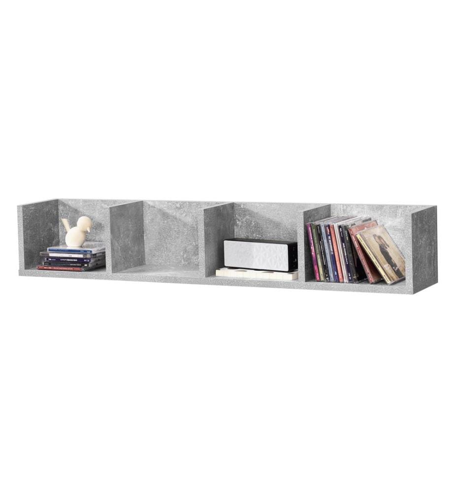Étagère murale Tucson aspect béton 95x17x16.5 cm
