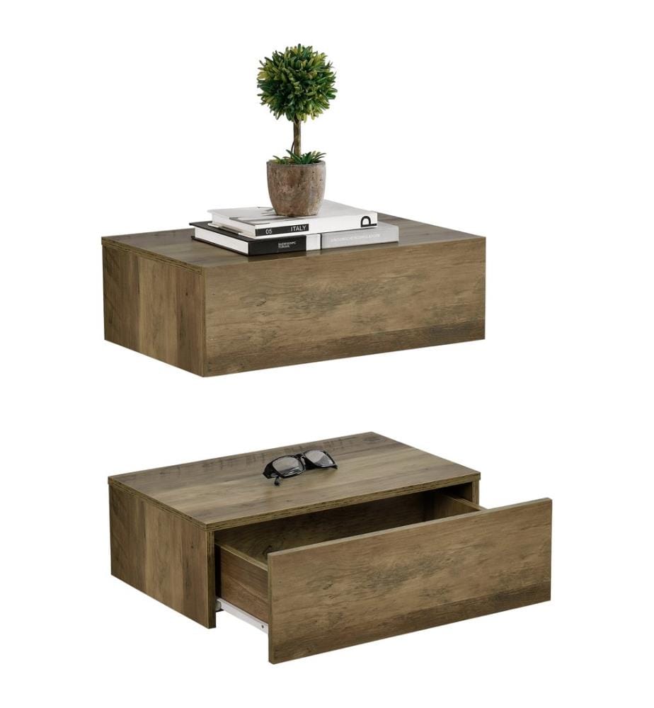Étagère murale Madison, lot de 2, couleur bois 46x30x15 cm