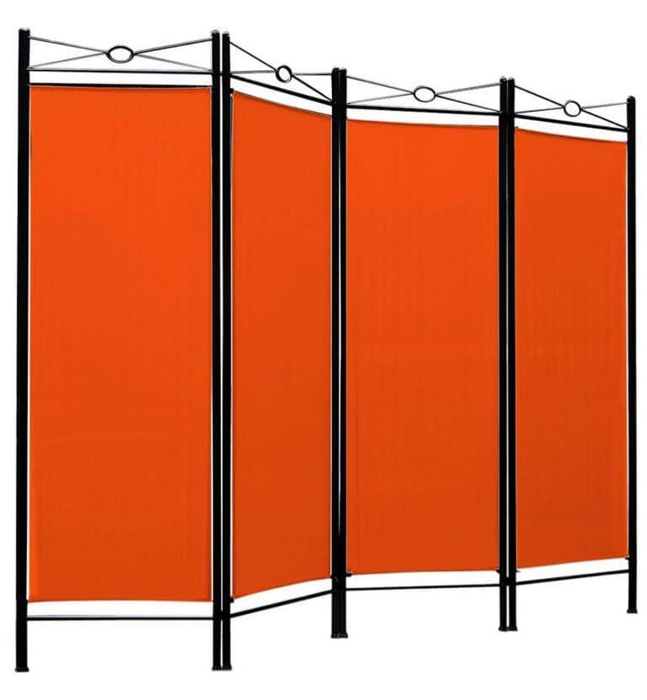 Paravent séparateur de pièce orange