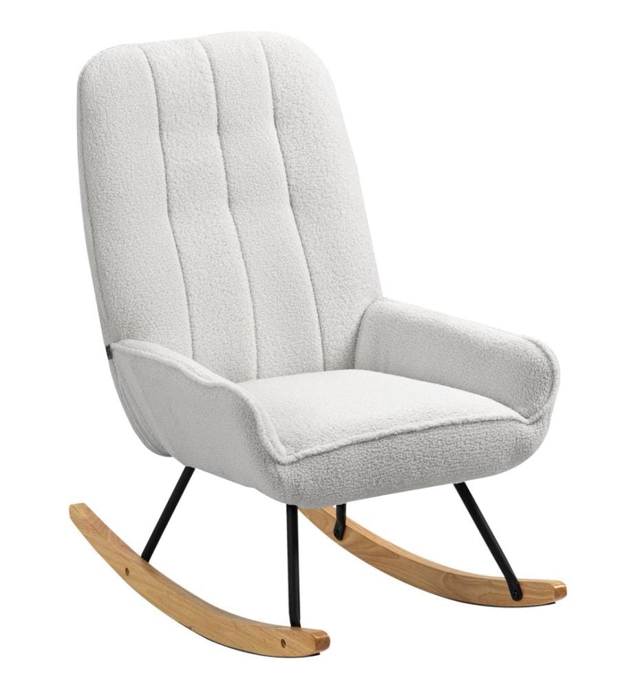 Fauteuil à bascule Sherpa non tissé gris