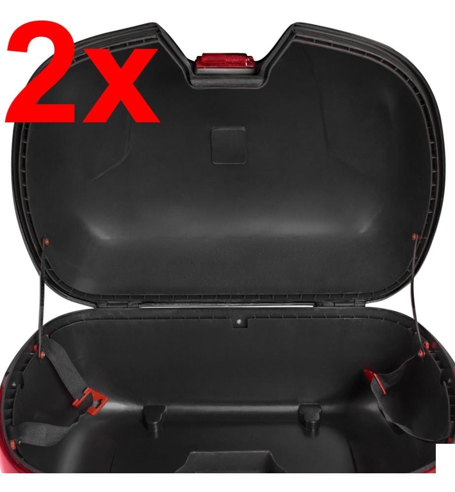 2 top cases 49 L - noir