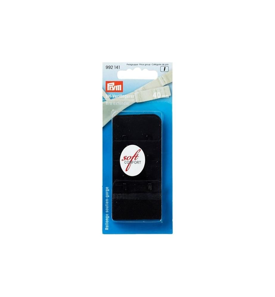 PRYM - Extension du soutien-gorge 40 mm, pour l'accrochage, noir
