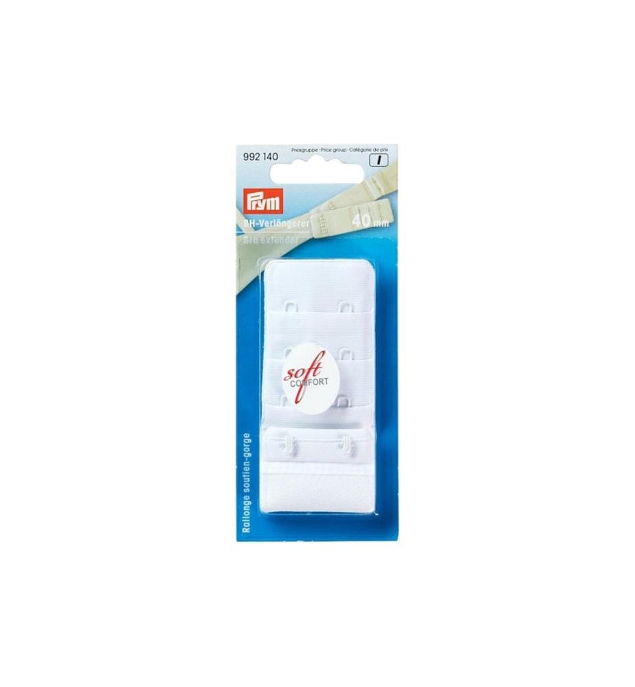 PRYM - Extension du soutien-gorge 40 mm, pour l'accrochage, blanc